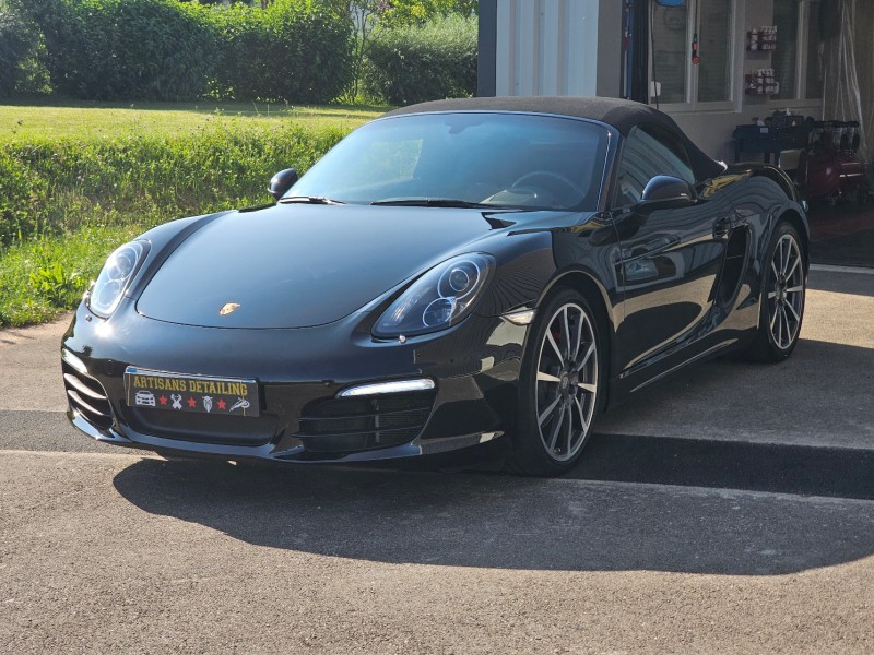 Pose de film de protection XPEL et traitement céramique GTECHNIQ sur Porsche Boxster proche Obernai 67