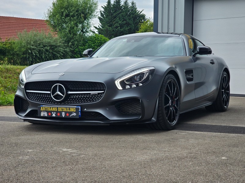 MERCEDES AMG GTS : film de protection pour peinture gris matte proche Obernai