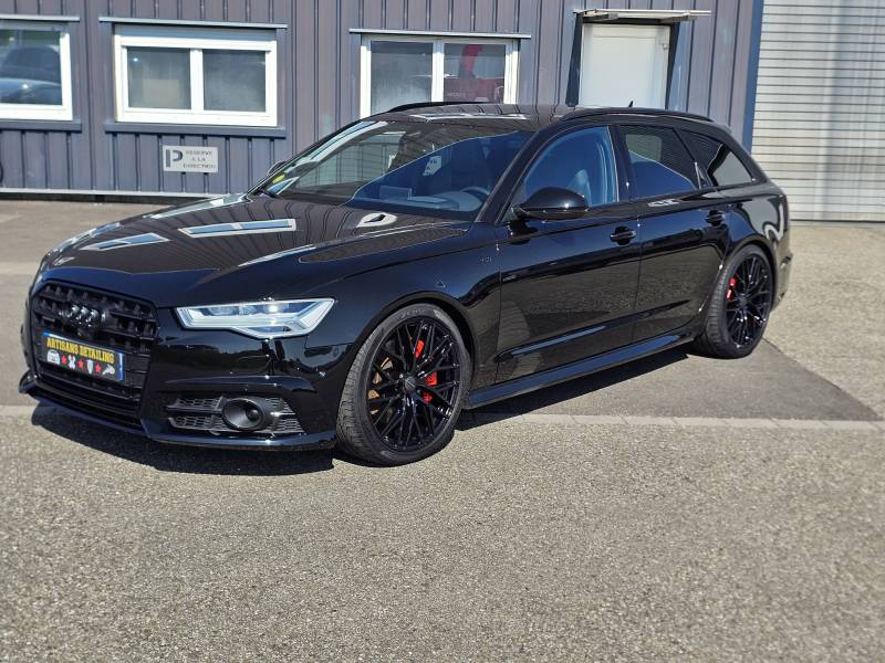 Audi A6 protection céramique GTECHNIQ ultra garantie 9 ans sur la carrosserie et GTECHNIQ C5 jantes à Strasbourg 67