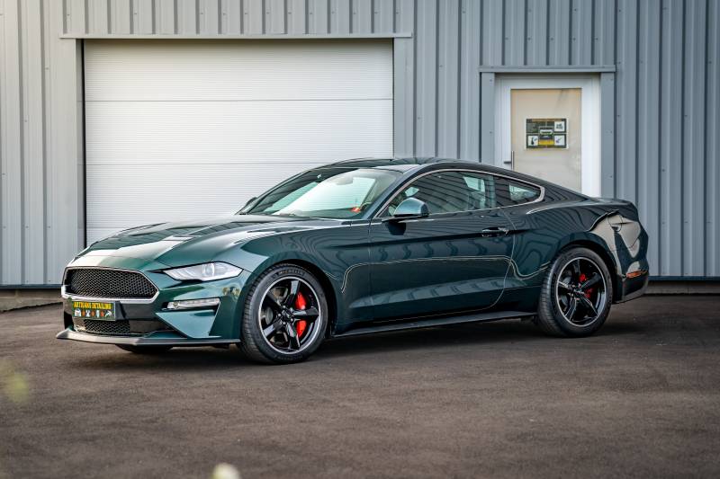 FORD MUSTANG BULLITT : Protection céramique GTECHNIQ CRYSTAL SERUM ULTRA proche Strasbourg 67.
