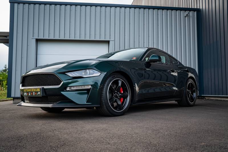 FORD MUSTANG BULLITT : Protection céramique GTECHNIQ CRYSTAL SERUM ULTRA proche Strasbourg 67.