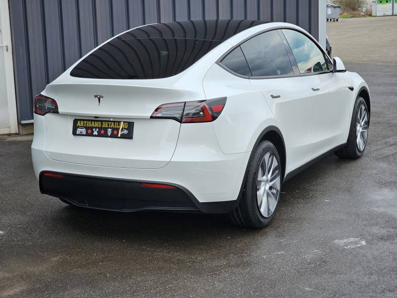 Traitement céramique Gtechniq sur cette Tesla model Y neuve à Scherwiller vers Sélestat 67