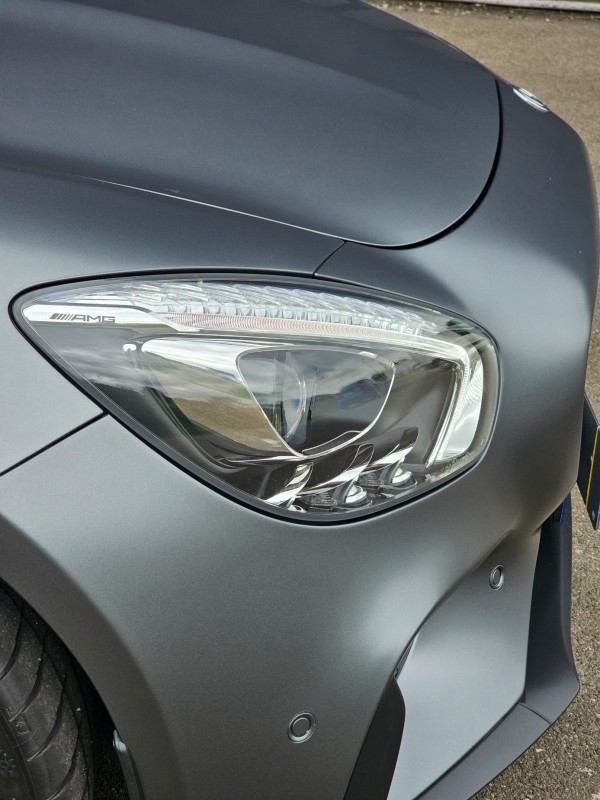 MERCEDES AMG GTS : film de protection pour peinture gris matte proche Obernai