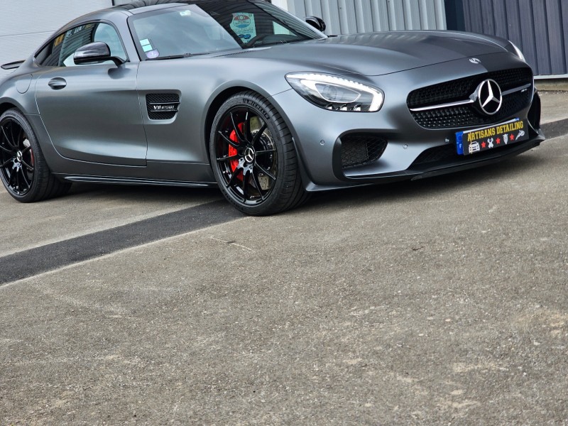 MERCEDES AMG GTS : film de protection pour peinture gris matte proche Obernai