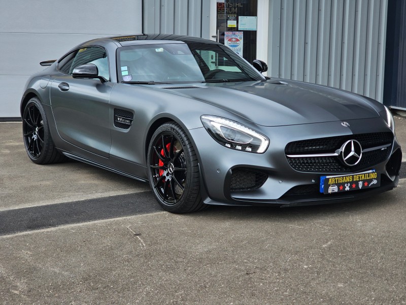MERCEDES AMG GTS : film de protection pour peinture gris matte proche Obernai