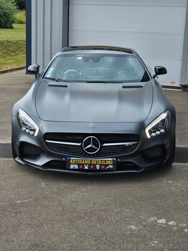 MERCEDES AMG GTS : film de protection pour peinture gris matte proche Obernai